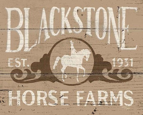 Framed Horse Signs IV Neutral Print