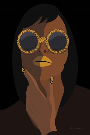 Framed Accessorize II Yellow Lips Print