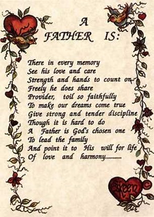 Framed Father is Print