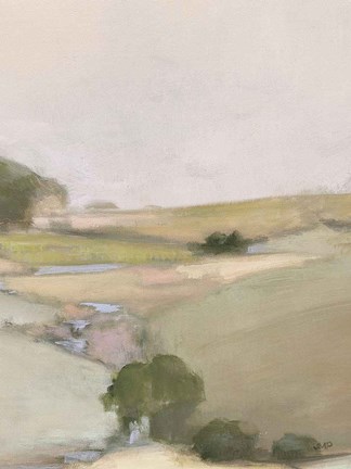 Framed Dream Valley II Neutral Crop II Print