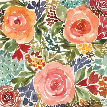 Framed Ode to Spring I Print