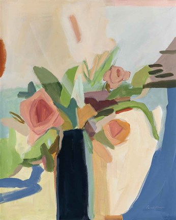 Framed Black Vase Print