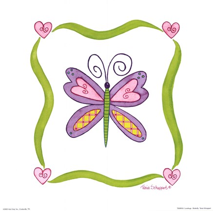 Framed Lovebugs-Butterfly Print