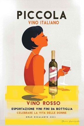 Framed Vino Rosso I Print