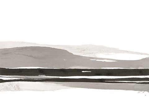 Framed Marbled Gray I Print