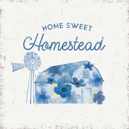 Framed Country Cottage Field I Flowers Print