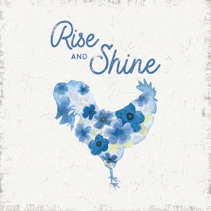 Framed Country Cottage Field II Flowers Print