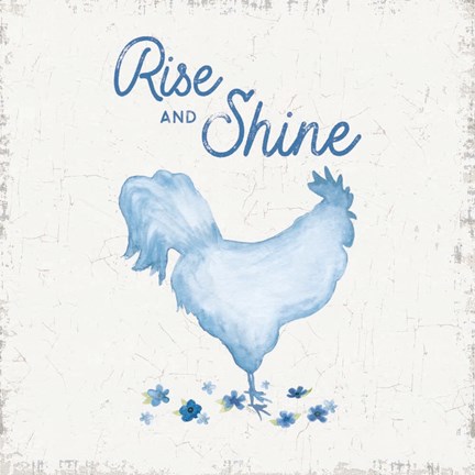 Framed Country Cottage Field II Wash Print