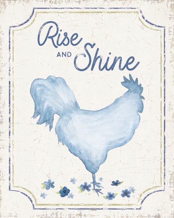 Framed Country Cottage Field XXIII Wash Print