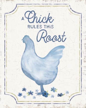 Framed Country Cottage Field XXIV Wash Print