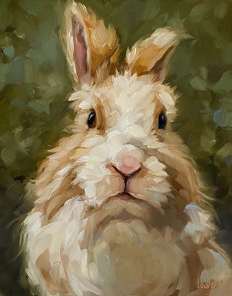 Framed Sage Wood Bunny Print