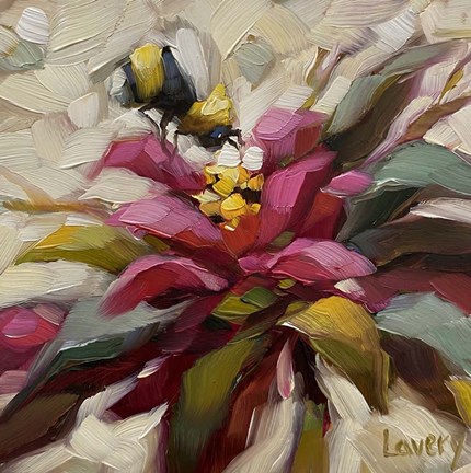 Framed Bee Balm Beauty Print