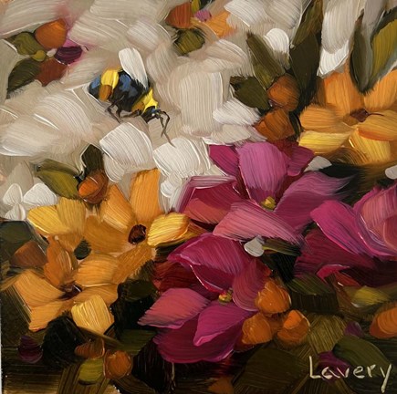 Framed Garden Bumble Print