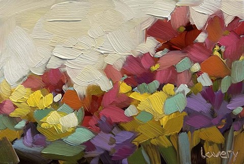 Framed Rainbow Fields Print