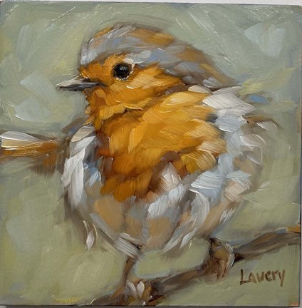 Framed Lil' Robin Print