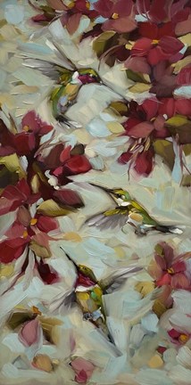 Framed Hummingbird Dance Print