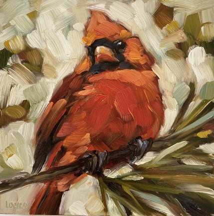 Framed Fire Engine Red Print