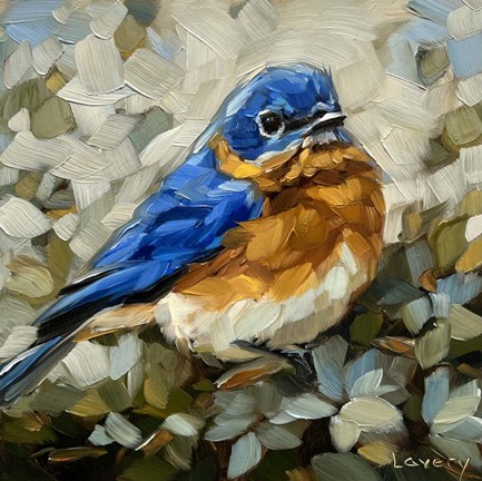 Framed True Blue Print