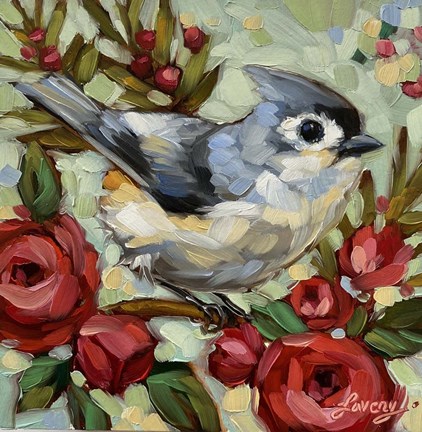 Framed Birds and Berries Print