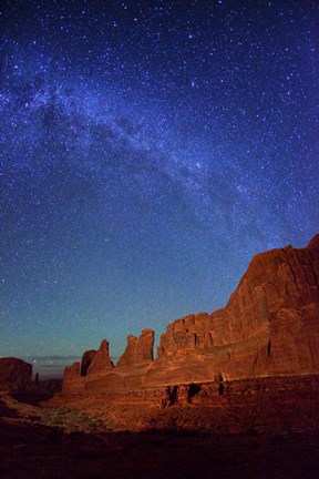 Framed Arches Stars Park Ave Print