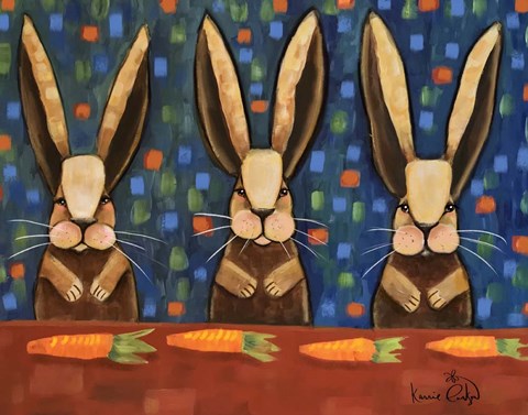 Framed Rabbits Print