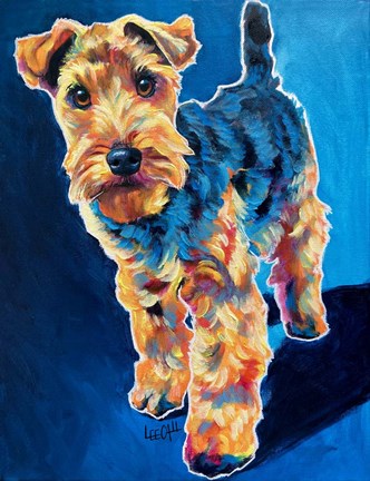 Framed Schnauzer - Sadie Print