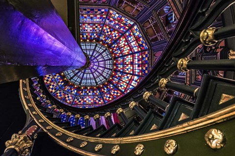 Framed Louisiana State Capital Kaleidoscope Print