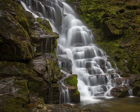 Framed Eastatoe Falls Stairway Print