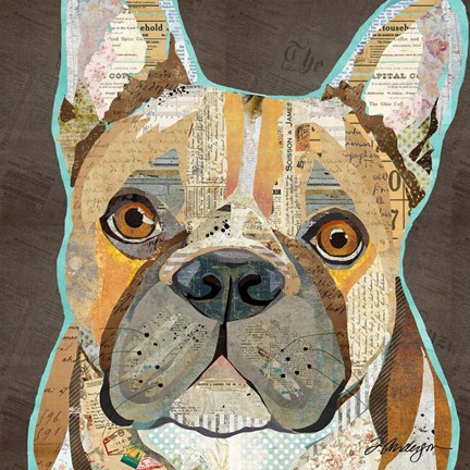 Framed French Bulldog Print