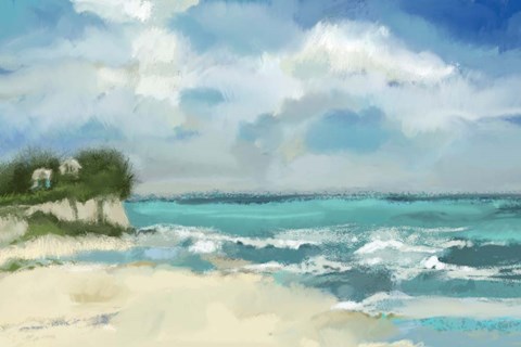 Framed Perfect Day At The Beach Print