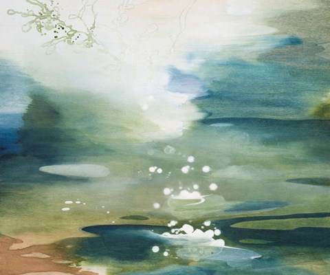 Framed Green Joyous Print