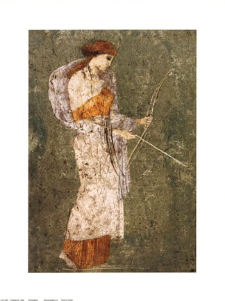 Framed Pompei-Diana Print