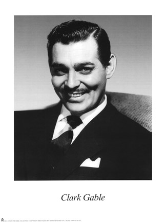 Framed Clark Gable Print