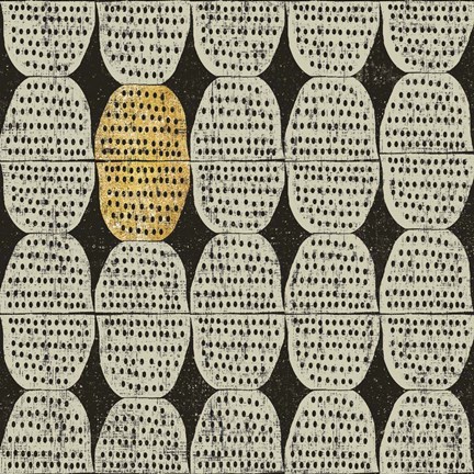 Framed Kitchen Play Pattern II BWG Print