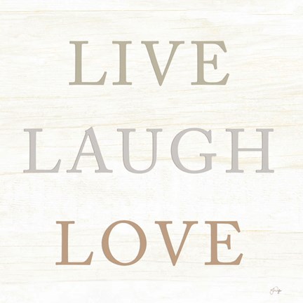 Framed Live, Laugh, Love Print