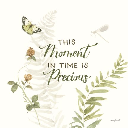 Framed Green Fields VI Print