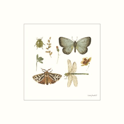 Framed Green Fields XI Print