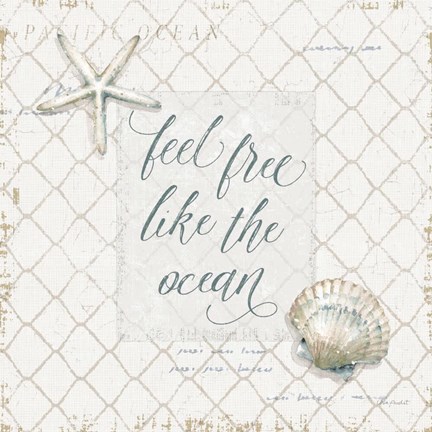 Framed Ocean View VI Print