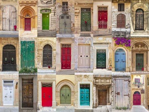 Framed Doors of Malta Print