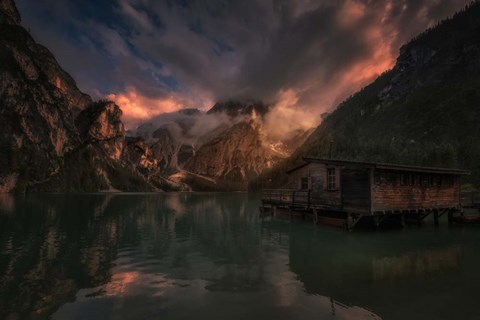 Framed By The Lake Print