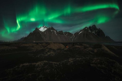 Framed Green Lights Print