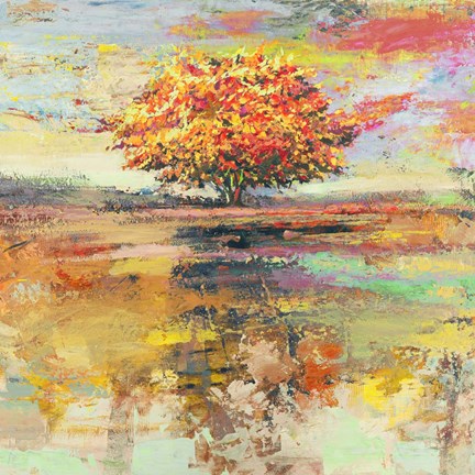 Framed Albero d&#39;estate (detail) Print