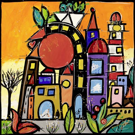 Framed Calda Protezione Print