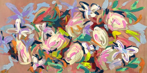 Framed Happy Waterlilies Print