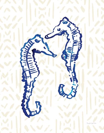 Framed Salty Waves IV Print