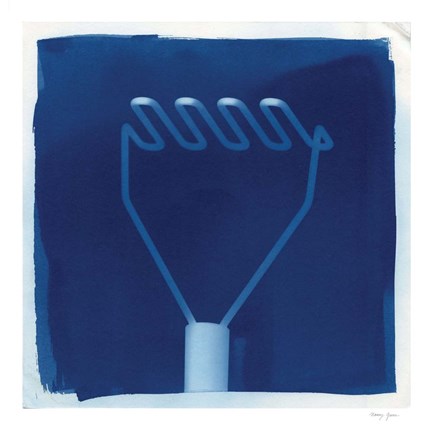 Framed Cyanotype Kitchen IX Print