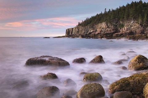 Framed Cobblestone Beach Print