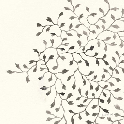 Framed Ink Leaf II Print