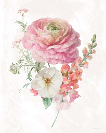 Framed Sorbet Floret V Print