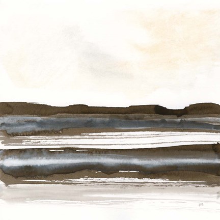 Framed Natural Stripes II Print